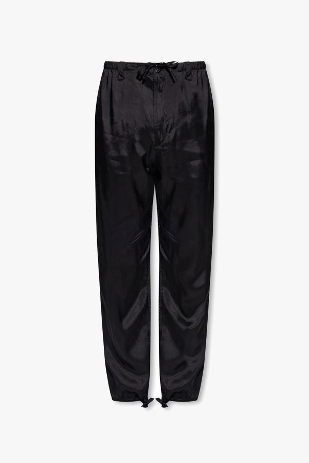 Black Trousers Plum with pockets Dries Van Noten